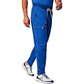 Fabletics Men's Equip Cargo Scrub Pant - MotionTech, 4-Way Stretch, Wrinkle-Resist, Anti-Shrink