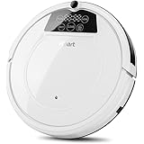 Fmart 800Pa Robot Aspirador de Limpieza, Carga automática, Limpieza húmeda y Seca, Limpieza automática, Limpieza de Cabello de Mascotas y Pelo de Humano Robot Inteligente Aspirador E-550W(S)