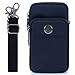 liangdongshop 5.8'' Water Resistant Oxford Waist Pack Phone Bag Crossbody Pouch(Black)
