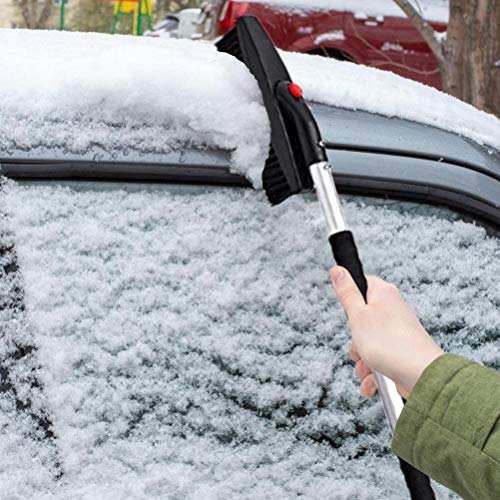 3-in-1 sneeuwschop kit sneeuwschop + sneeuw roterende borstel + ijsschraper uitschuifbare sneeuwborstel voor auto… - Afbeelding 8