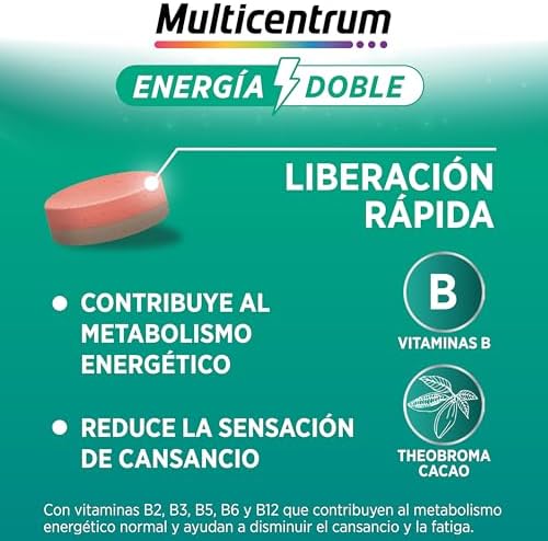 Energía Doble, Complemento Alimenticio, 20 Comprimidos