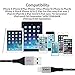 Zdatt Short iPhone Lightning Cable Apple MFi Certified 4 inch Durable Nylon Braided Lightning to USB Sync Charging Cord Cables with Aluminum Connector for iPhone 8/7/7 Plus/6s/6 Plus/5s/SE,iPad-Black