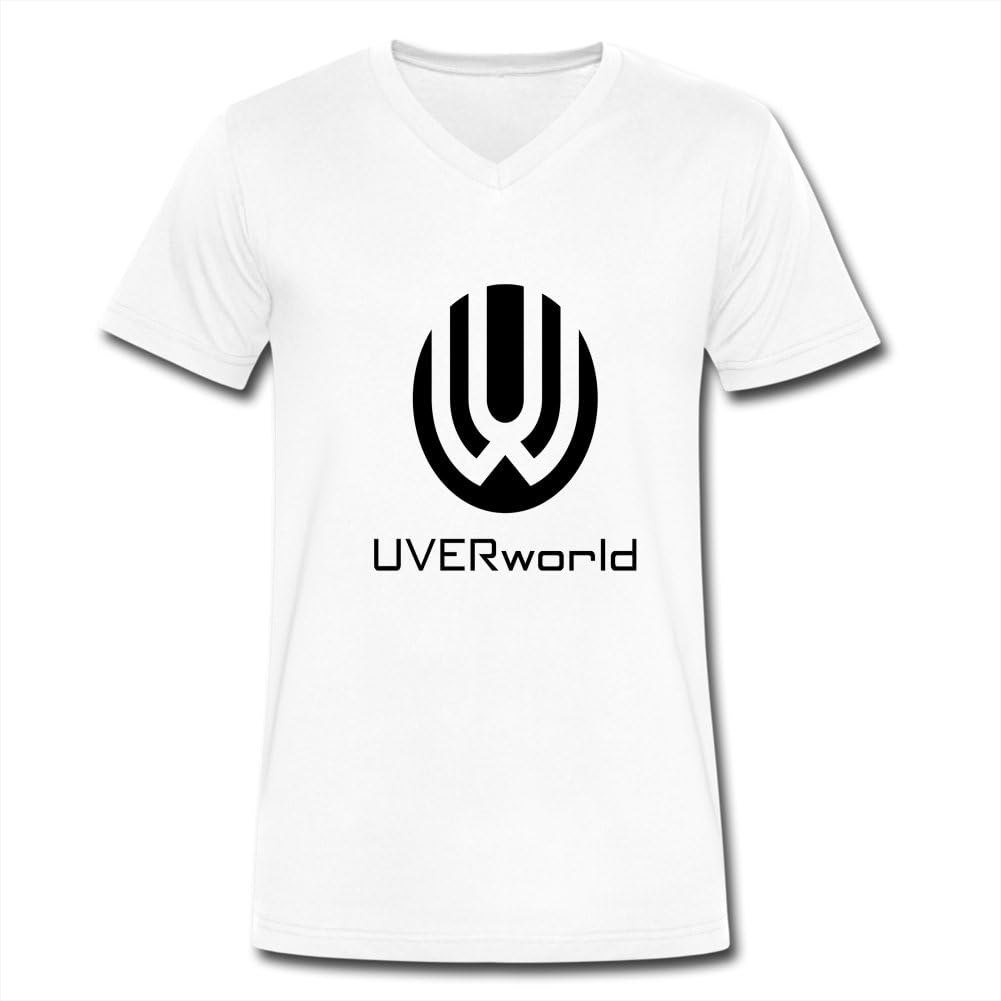 Amazon ミオン二 Meonlyメンズ オリジナル Vネック ファッション Tシャツ きれいなuverworld画像diy T Shirt Xxl ホワイト Tシャツ カットソー 通販