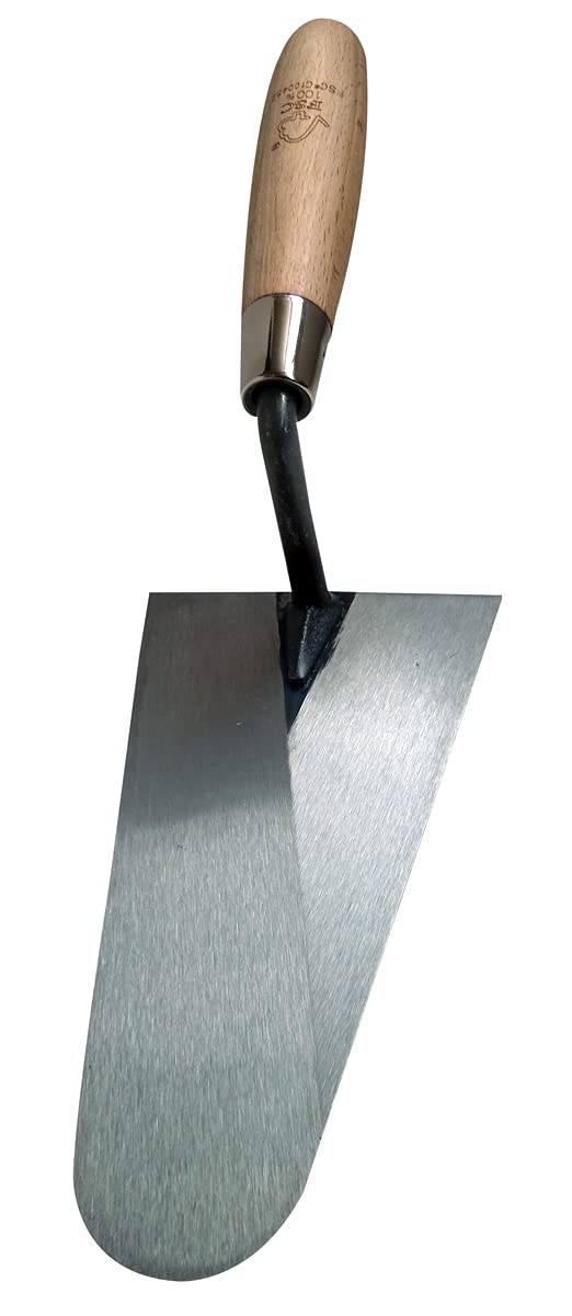 Nespoli N0D1905818 Lightweight Trowel Round Tip Narrow Wood Handle Fsc 18 cm