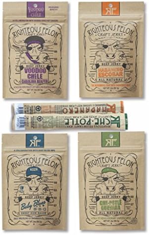 Righteous Felon Beef Jerky Bundle (Spicy)