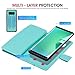 Note 8 Case, Pasonomi Note 8 Wallet Case with Detachable SlimCase - [Folio Style] PU leather wallet case with ID&Card Holder Slot Wrist Strap for Samsung Galaxy Note 8 (Stripe Mint)