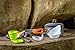 Mess Kit Non Melting Silicone Handles New Generation Anodized Non Stick Aluminum Pots-13 Piece Cookware Set - Oxford Drawstring Carrying Bag - Camping Cookware Survival - Handles That Stay in Position