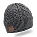 Enjoybot Bluetooth Beanie Wireless Knit Winter Hats Cap with Built-in Stereo Speakers and Microphone for Outdoor Sports (Unisex, 002-Charcoal)