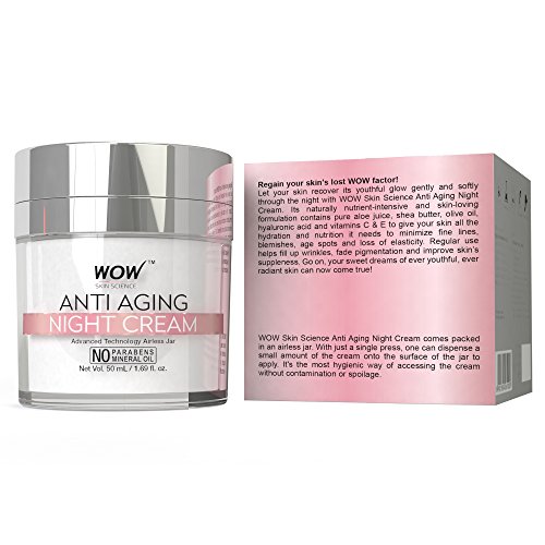 WOW Skin Science Anti Aging Night Cream - No Minerals And No Parabens - Infused With Matrixly 3000 Peptide, Hyaluronic Acid & Vitamin C - 50Ml 6 WOW Skin Science Anti Aging Night Cream - No Minerals And No Parabens - Infused With Matrixly 3000 Peptide, Hyaluronic Acid & Vitamin C - 50Ml - Image 6