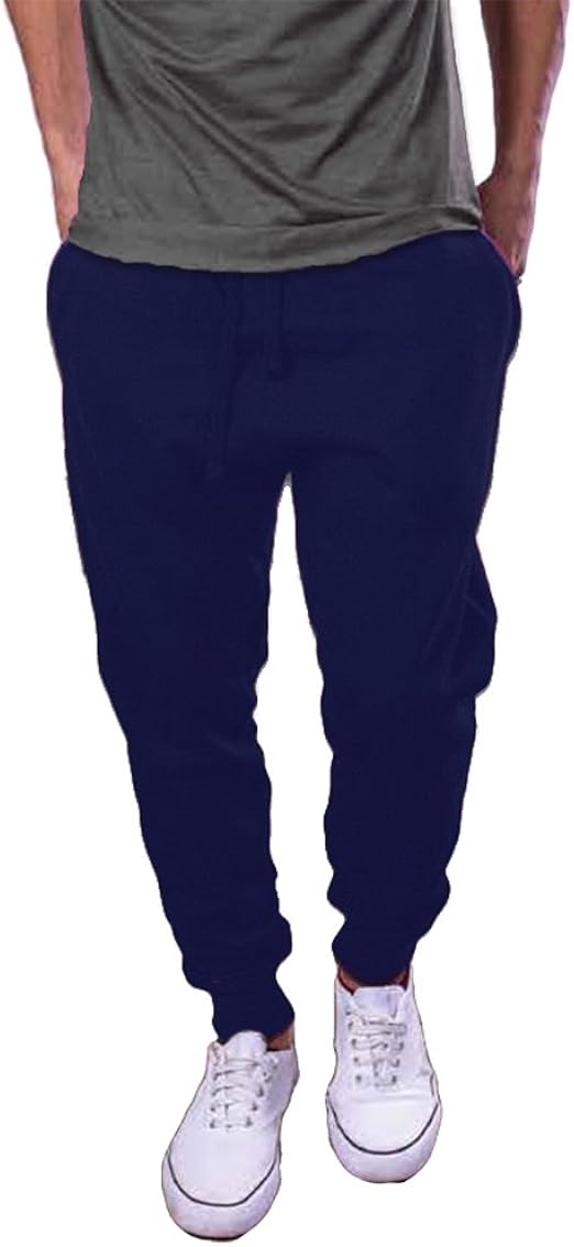 navy tapered joggers