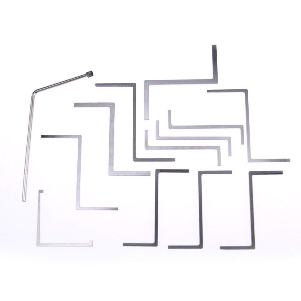 Loboo Idea 13 Pieces Tension Wrenches and Turning Tools Set Professional Locksmith Tool Set, HUK Locksmith Wrenches