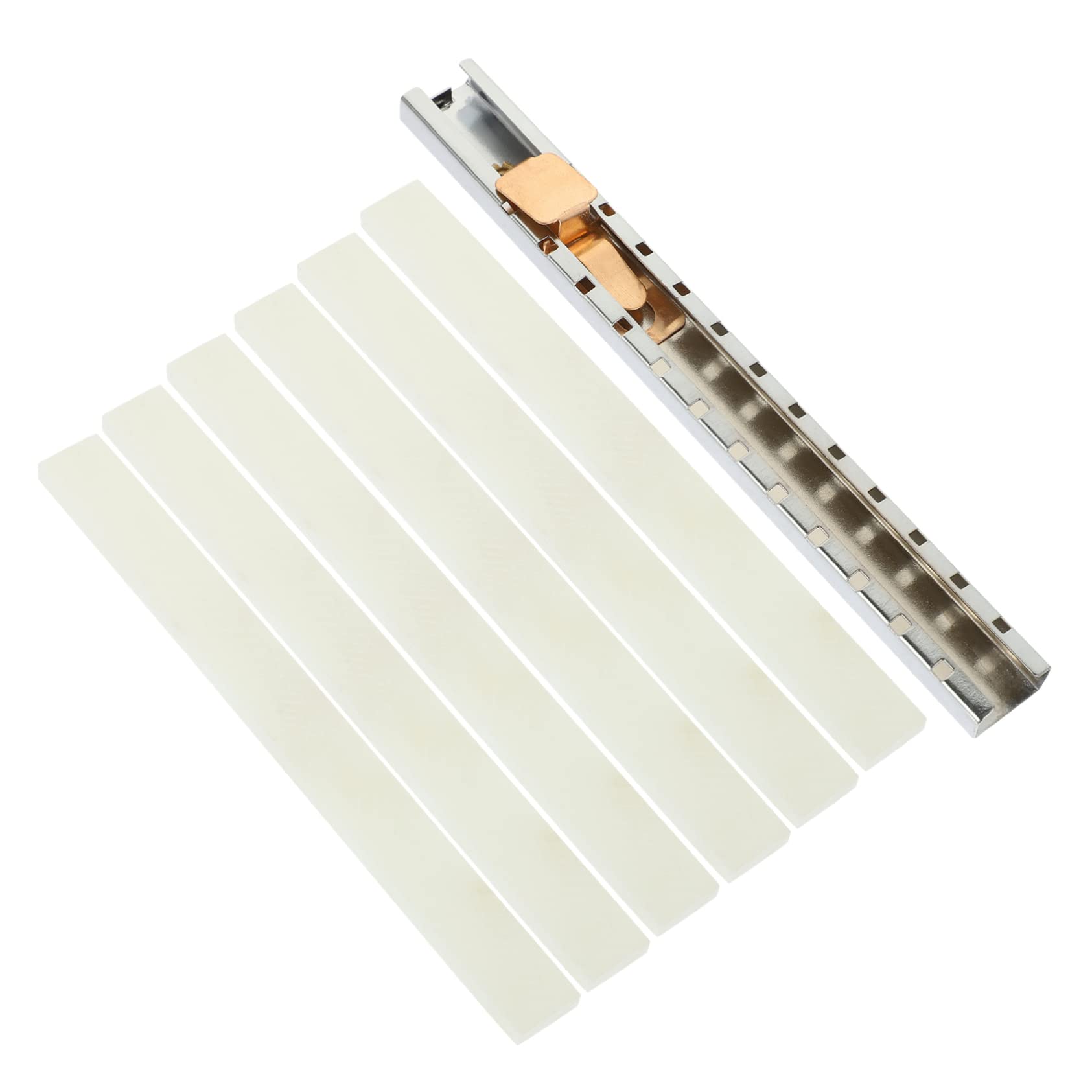 Mikinona Soapstone Pen Holder Set with 6 Refills Portable Welding Marker Pens for Metal Fabrication Construction Castings Secure Grip Design