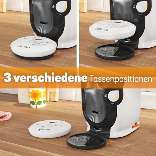 Tassimo Style friendly Kapselmaschine TAS114E, über 70 Getränke, geeignet für alle Tassen, vollautomatisch, nachhaltig, platzsparend, 1400 W, weiß