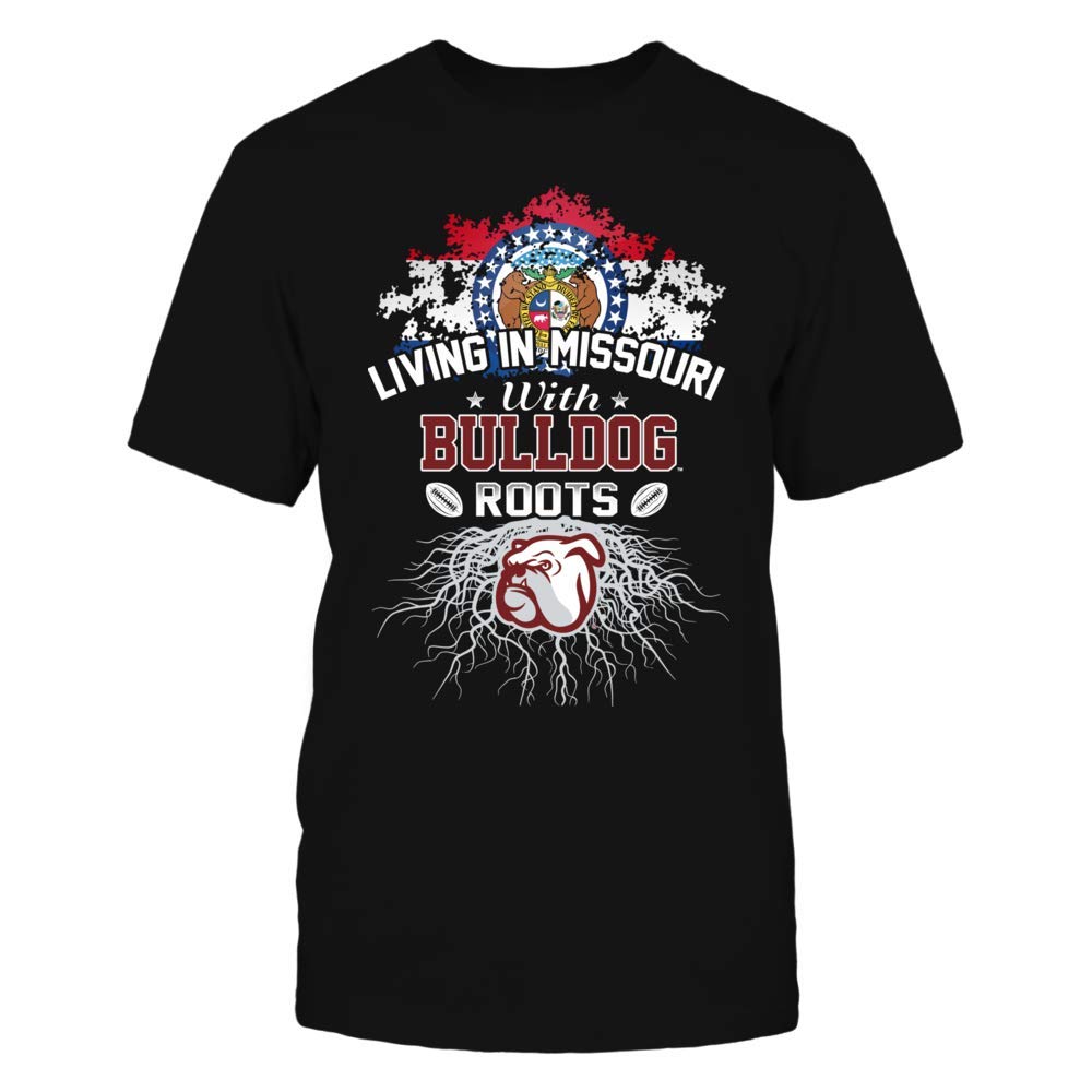 Living in Missouri with Bulldog RootsTShirt T Shirt Premium, Tee shirt, Hoodie for Men, Women Unisex Full Size.