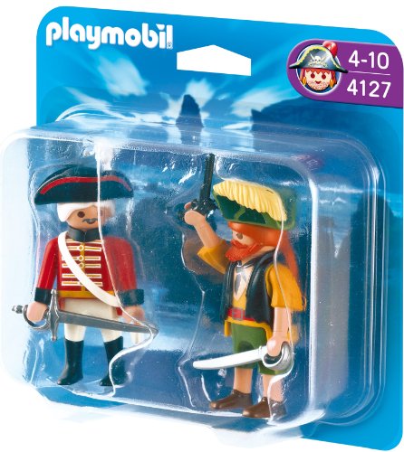 PLAYMOBIL 4127 - Duo Pack Pirat und Rotrock