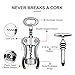 Winged Corkscrew Wine Opener, Bottle Opener Wine Stopper Stainless Steel Premium All-in-one Luxury Corkscrew and Wine Stopper Set Precision Kitchenware
