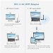 Elekele WiFi Adapter 1200Mbps Wireless USB Network Adapter 802.11ac Dual Band 2.4G/5.8G Wifi Dongle Adapter with WPS Function for Desktop/Laptop/PC, Windows XP/Vista/7/8/8.1/10,Mac OS X 10.6-10.12