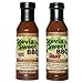 Stevia Sweet BBQ Sauce | Low Sugar (1g), Low Carb, Low Sodium, Gluten & Fat Free | Paleo & Keto Diet Friendly Barbecue Sauce | Zero Artificial Sweeteners (Original + Spicy, 2 x 15 oz)