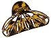 Parcelona French Rain Drop Savana Large Covered Spring Celluloid Jaw Hair Claw Clip Clamp Clutcher 4 Inch