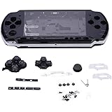 fosa Replacement Full Housing Console Game Shell Case Cover Back Repair Parts for PSP 3000/PlayStation Portable 3000 System, 