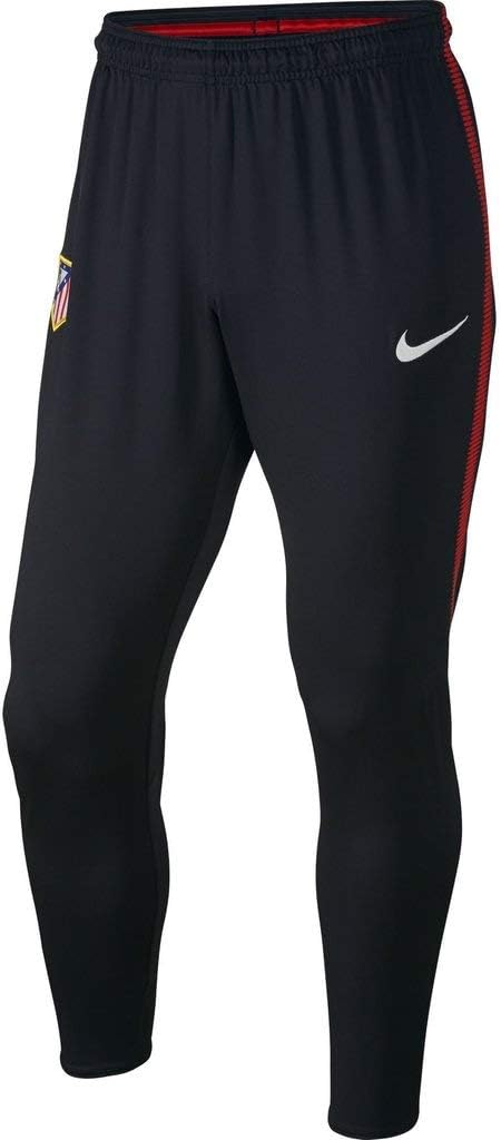 Men's 2017/18 Atletico Madrid Dry Squad Training Pants 855747-010 Black/Sport Red