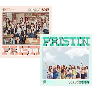 Pristin Pristin Schxxl Out 2nd Mini Album Random Ver Cd Photobook 2p Card Sticker Tracking Number Sealed Amazon Com Music