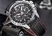 LYMFHCH Mens Military Sport Watch Fashion Casual Leather Luminous Waterproof Quartz Wrist Watches for Business Office Work School Outdoor Use, Good Gift for Men