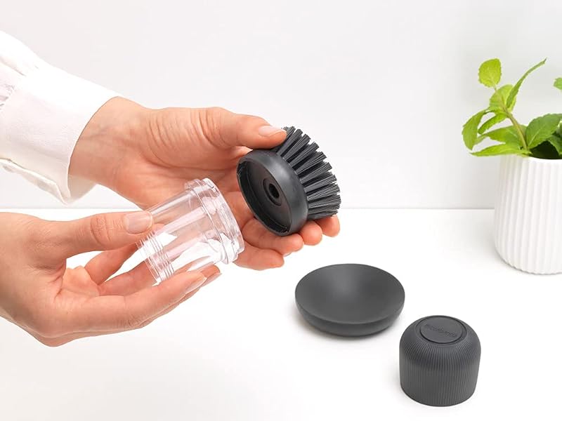 SinkSide Spülbürste mit Spülmittelspender, Dark Grey — Foto 6 von 8