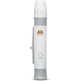 One Step Lancing Device for Diabetes Testing, 5 Depth Settings, Lancet Pen | Adjustable Finger Pricker for Blood Sugar Testing, Fits 23G, 28G &amp; 30G Twist Top Lancets, Sliding Ejector, Portable