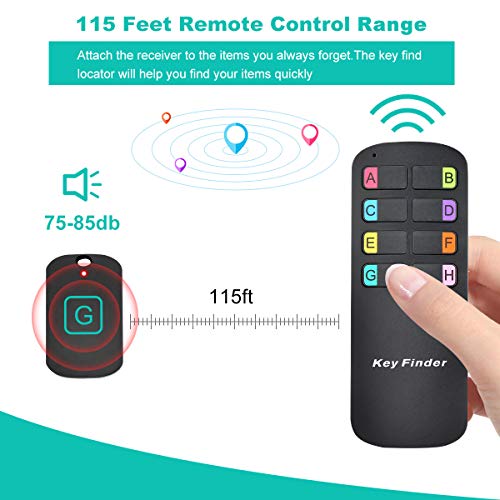Key Finder Locator,Wireless RF Item Locator with Letters Key Tracker
