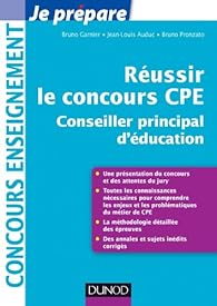 Book's Cover of Réussir le concours CPE (Conseiller principal d'éducation)