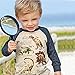Frogwill Toddler Boys Dinosaur Long Sleeve T Shirts Top Tee Size 3t Kaki