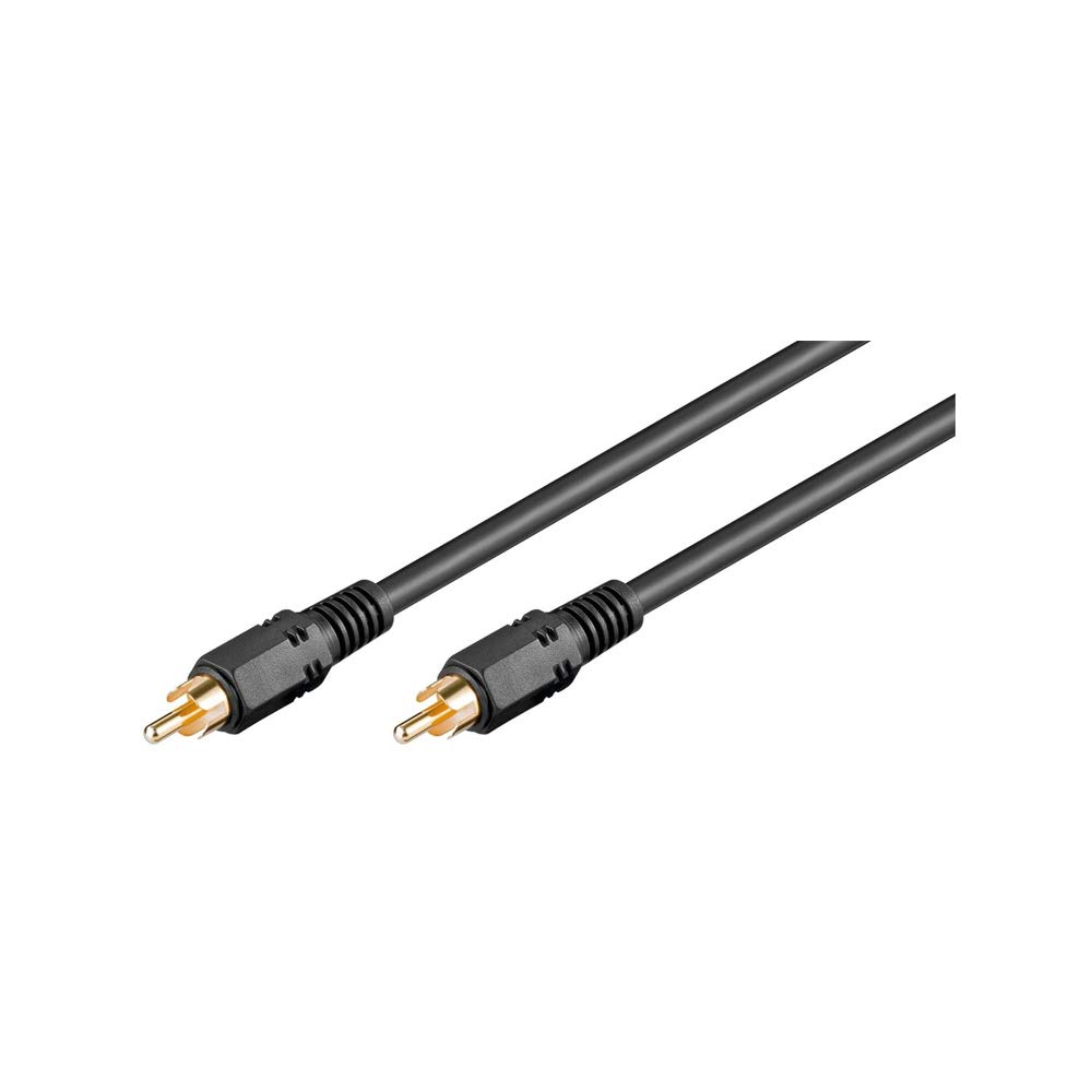 Goobay 50267 Coaxial Digital/Audio Connector Cable, RCA S/PDIF, Double Shielded, 2 m Cable Length