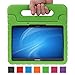 Kids Case for Samsung Galaxy Tab S 10.5-inch Shockproof Lightweight Adjustable Portable Drop Protection EVA Tablet Shell Cover, Case for Samsung Galaxy Tab S 10.5(SM-T800/SM-T805)-Purple (Green)