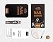 Hfun Fingernail Toenail Clipper with Curved Nail File, 3mm Wide Jaw Opening Zinc Alloy and Stainless Steel Nail Trimmer(Brown)