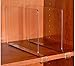 ClosetMate Shelf Dividers for Retail Stores - 4 Pack Acrylic Shelving Solution Will Match Most Retail Shelf System, Organizer Separators, Beautiful Clear Shelf Dividers