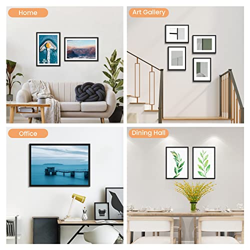 upsimples 5x7 Picture Frame with Real Glass,Bulk Photo Frames for Wall