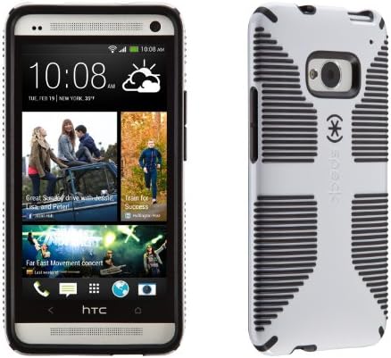 Speck Products SPK-A1975 CandyShell Grip Case for HTC One - 1 Pack - Retail Packaging - White/Black
