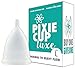 Pixie Menstrual Cup - No Metals or Toxins - Ranked 1 for The Most Soft Reusable Period Cup - Wear 12 Hours - 100% Medical-Grade Silicone - Tampon Alternative (White, Slim Large)