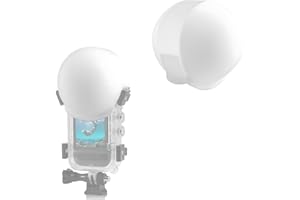 SRUIM Lens Guard for Insta360 ONE X3 Invisible Dive Housing Case, Silicone Protective Cover, Lens Protector Case Accessories (white)