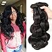 Peruvian Body Wave Virgin Hair Bobofun Peruvian Human Hair Body Wave Bundles 8A Grade 100% Unprocessed Hair Extensions Natural Color Mix Length