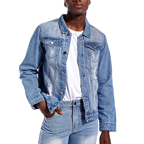 denim jacket ripped mens