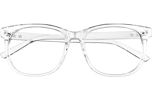 GQUEEN Oversized Fake Glasses for Women Men Non Prescription Glasses Clear Lens Glasses Eyeglasses, 201581