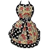 Hemet Skulls and Roses Apron