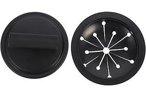 OUNONA 2pcs Kitchen Food Waste Disposer Sink Baffle Cover and Drain Plug Kit Splash Guard for Garbage