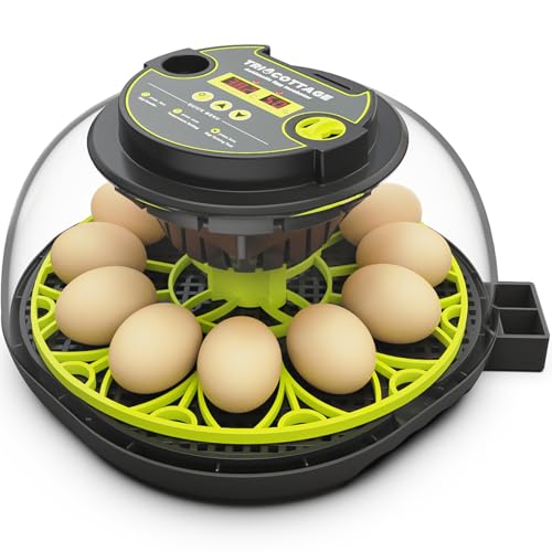 Incubators for Hatching Eggs 12 Egg Lab Incubator with Automatic Egg Turning and Humidity Display,Auto Water Replenishment,for Chicken Eggs and Quail Egg