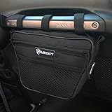Bartact Universal Jeep Wrangler JL,JK,TJ,YJ,CJ & Gladiator Passenger Grab Handles UV Protected Polyester Dash Bag-Pouch (Black)