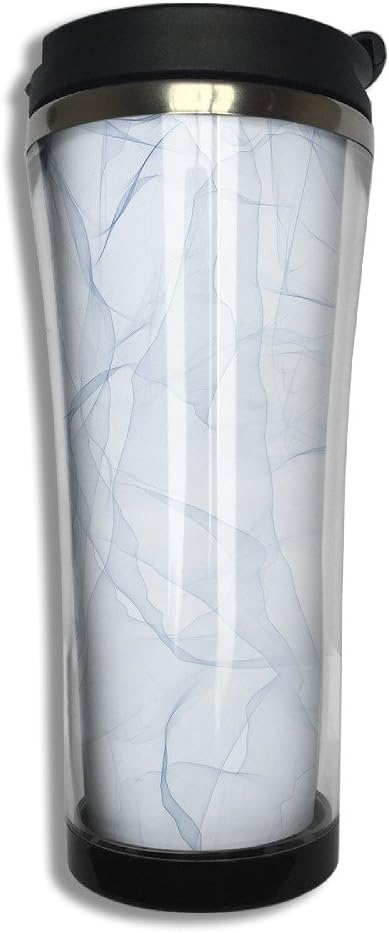 EQQ Water Art Flip Top Lid Double Wall Stainless Steel Mug Hot Cold Tumbler With Liquid Tight Coffee Mug Vacuum Sealed Tumbler Drink Bottle