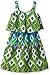 Youngland Girls' Blue and Green Printed Popover Sundress
