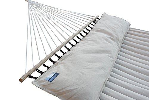 Hängematten Set mit Hängemattengestell und American Hammock Lifestyle beige – Bild 5